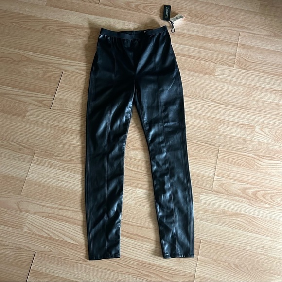 NWT BLANKNYC Black Faux Leather Pants Women’s 28 - Picture 1 of 12
